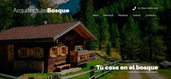 Arquitectura Bosque - Web corporativa